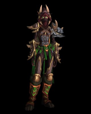 Obsidian Gladiator's Hunter Set Dragonflight Season 2  PVP
