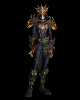Obsidian Gladiator's Rogue Set Dragonflight Season 2  PVP
